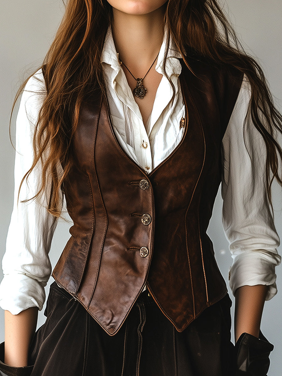 Waistcoat / Brown / 3XL