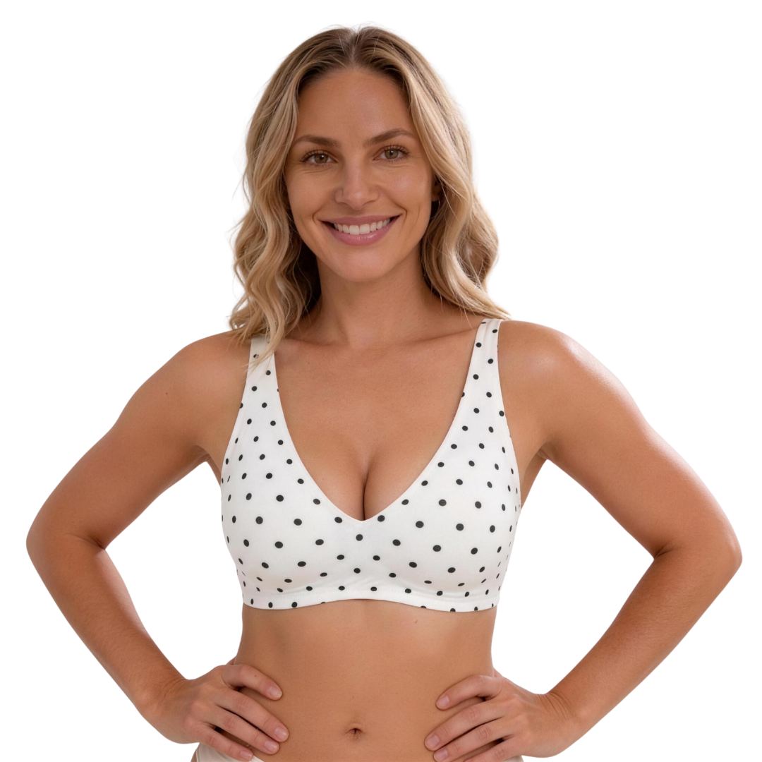 White Polka Dot / 3XL