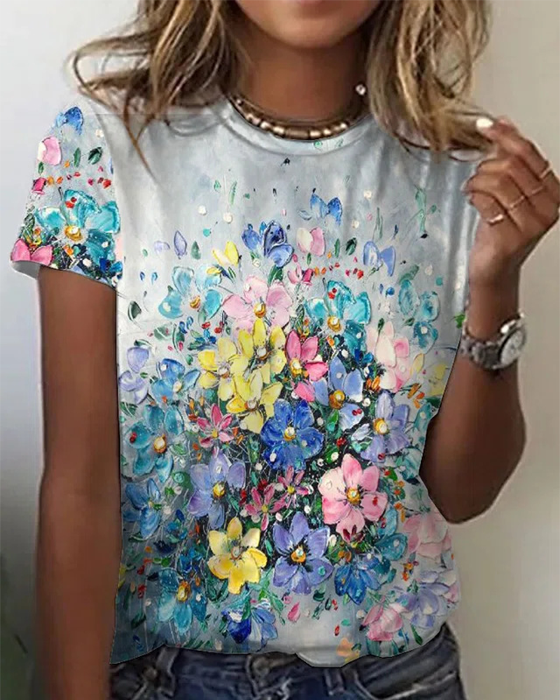 Colorful Flowers / 3XL