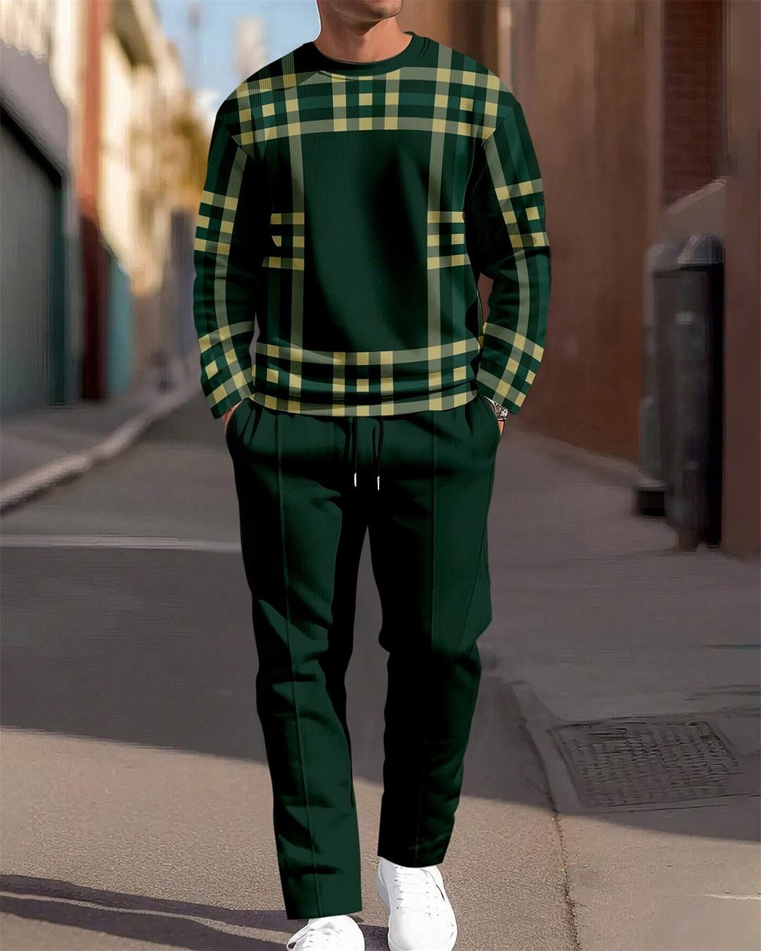 Deep green tartan / 5XL