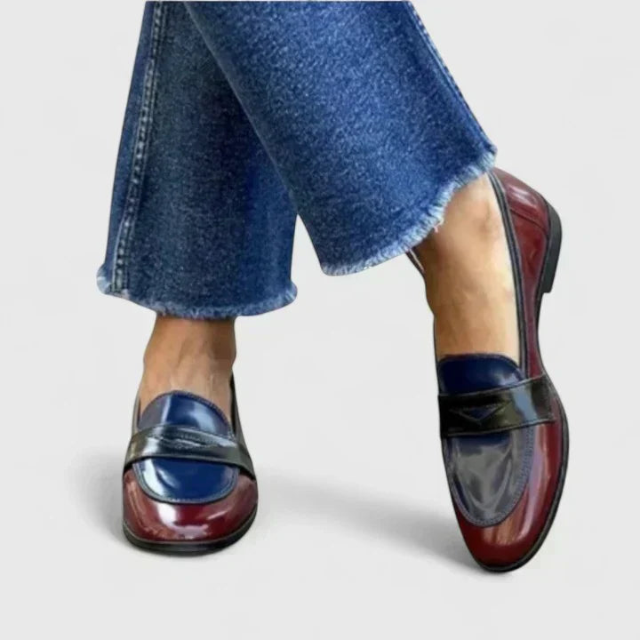 Burgundy with Blue / 12